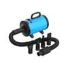 Advwin Dog Hair Dryer Pet Grooming Blower with Heater Blue