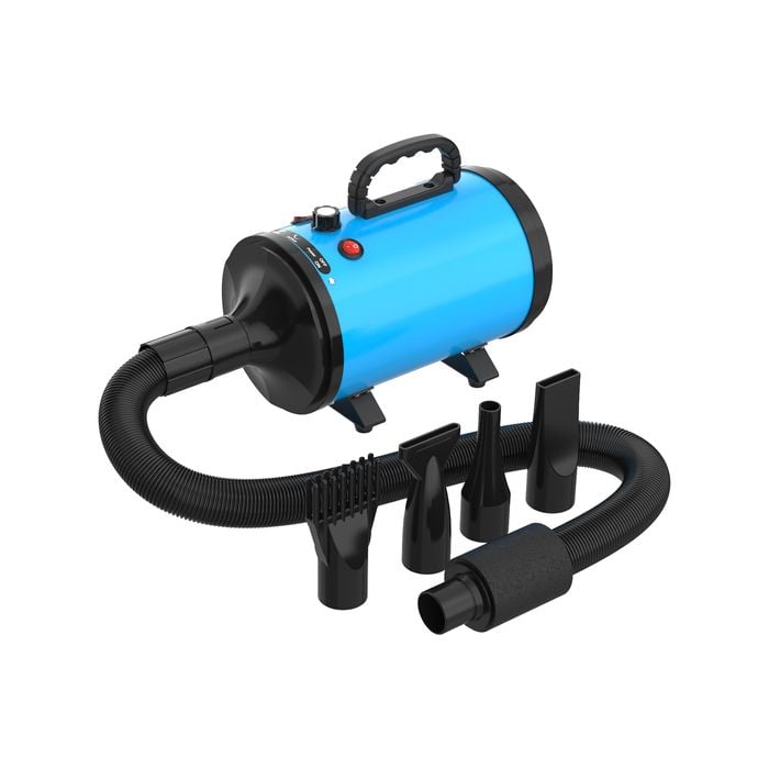 Advwin Dog Hair Dryer Pet Grooming Blower with Heater Blue