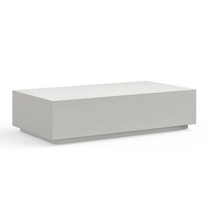 Plade 130cm Rectangular Grey Coffee Table in Concrete Living Room