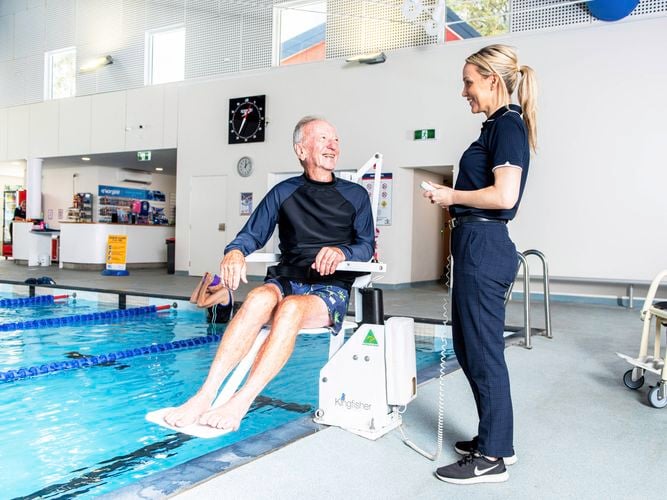 The Kingfisher® Pool Access Seat, designed and manufactured in Australia, is a neat and compact solution for people wanting independent access to the pool. I/N 2021024206924