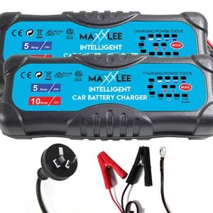 2x Maxxlee Smart Battery Charger 12V/24V Automatic 9 stages SLA - 1.5A-10A | Battery Charger Only