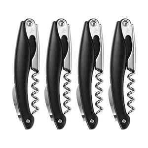 4pk Maxwell & Williams Cocktail & Co Waiters Corkscrew Steel Bottle Opener Blk