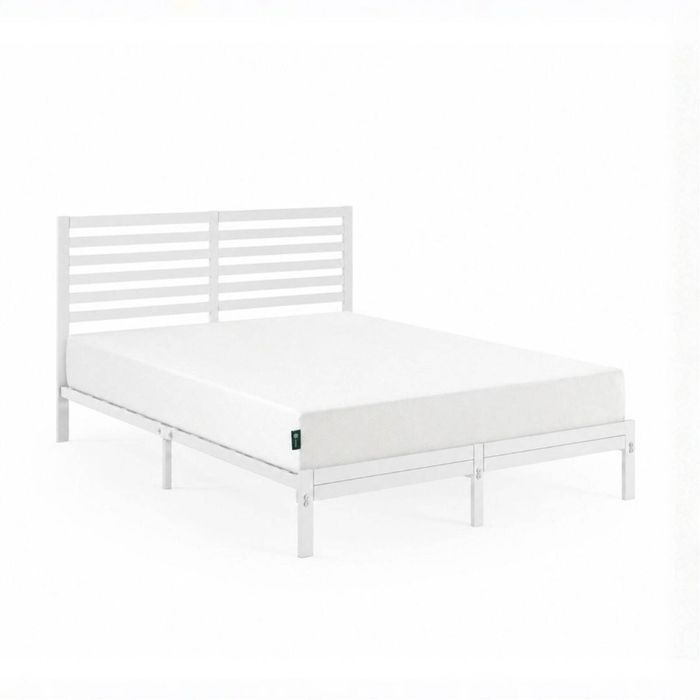 Zinus Queen Kai Bamboo Metal Bed Frame & Memory Foam Mattress Set, 20cm Green Tea
