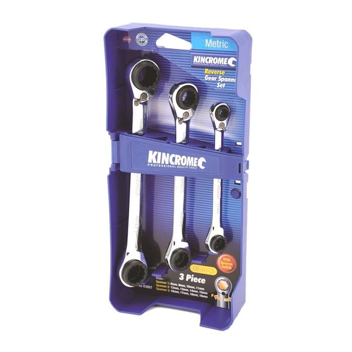 Kincrome 3 Piece Double Ring Gear Spanner Set