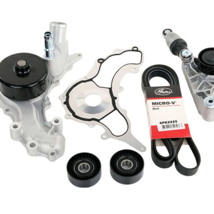 Drive Belt, Tensioner, Pulley & Water Pump Kit for Jeep Wrangler JK JL 3.6L ERB