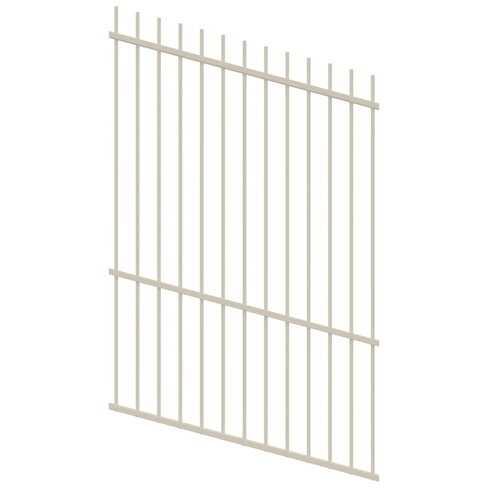 ProtectorAl 0350-1200mm x 1800mm Surfmist Picket Top Pool Fence Panel Raked Up to 15º