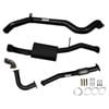 Ignite Exhausts Turbo Back For Nissan Gu Patrol 4.2l Coil Spring Ute 3" Dump Pipe & Muffler Black Aluminised Steel