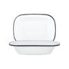 Argon Tableware White Enamel Pie Dishes - 25.5cm - Pack of 2