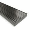 Forme 1000 × 100mm Brushed Gun Metal Grey PVD Stainless Steel Mesh Floor Waste