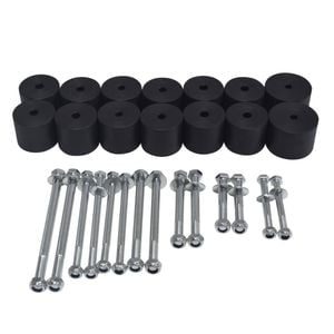 Machter Autoparts 50mm 2" inch Body Lift Kit Bolts Blocks Fit For Nissan Navara D22 Dual Cab Tray Tub