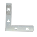 Carinya 75 x 75 x 16.5 x 2.5mm Zinc Plated Reinforced Corner Brace