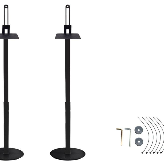 Speaker Stand Audio Holder Square Bracket Adjustable Height 83-162cm