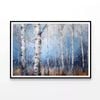 Birch Tree Oil Painting   Print 100% Australian Made 90x60cm  (Poster)