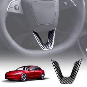 Car Steering Wheel Cover Trim for Tesla Model 3 Highland 2023-Onwards Car Interior Protection