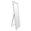 Elegant Collections Free Standing Antique Silver Beaded Mirror
