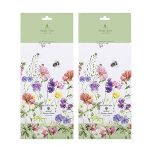 2x 2pc Ashdene Garden Soiree Soft Durable Kitchen Tea Towels Floral