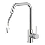Estilo3 5mm Chrome Side Lever Pull Down Sink Mixer WELS 5 Star 6L/min