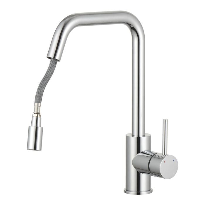 Estilo Chrome Side Lever Pull Down Sink Mixer