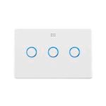 DETA White Gloss Grid Connect Smart Triple Gang Touch Light Switch