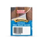 Bondall 250ml Monocel Satin Waterbased Clear Wood Varnish