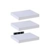 Takara Seiso Floating Wall Shelves Display Rack (set Of 3) Small 30cm White