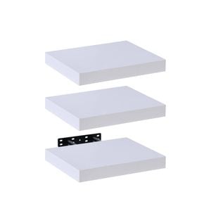 Takara Seiso Floating Wall Shelves Display Rack (set Of 3) Small 30cm White