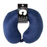 Milano Decor Memory Foam Travel Neck Pillow with Clip Blue