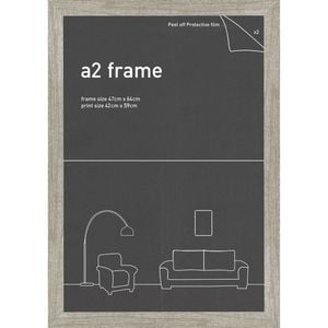 Impact Rock Merchandise Classic Photo/Picture Frame Ash/Dark Oak Fits A2