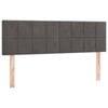 vidaXL Headboards Upholstered Wall Bed Header 2 pcs Dark Grey 72 cm Velvet