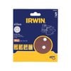 IRWIN 115mm 80G 8 Holes Quick Fit Random Orbital Sanding Discs - 5 Pack