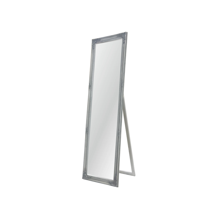 Elegant Collections Antique Silver Free Standing Mirror – French Provincial