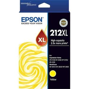 Epson GENUINE Original Epson Yellow 212XL High Capacity Ink Cartridge Toner C13T02X492