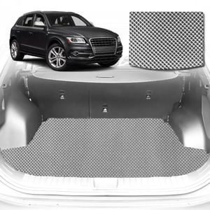 6D Diamond Car Boot Mat for Audi Q5 SQ5 FY2017-Current-Cargo Mat-Grey-Outback GT