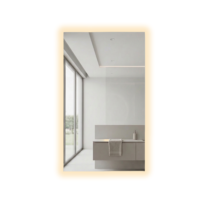 Barelli 900 × 500mm Signature Frameless Rectangular Rear-Lit LED Mirror