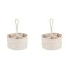 2x Ladelle Whitehaven Woven Round Utensil Caddy Holder/Carrier Kitchenware