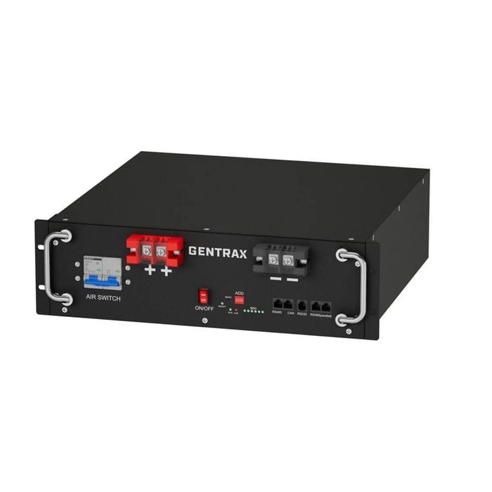 GENTRAX 5120Wh 100Ah Lithium Battery Module - Home Backup, Solar Energy Storage & Off-Grid Power
