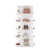 Ufurniture 5-Tier Rotating Shoe Rack Tower 360 Swivel Storage Organiser Display Carousel White