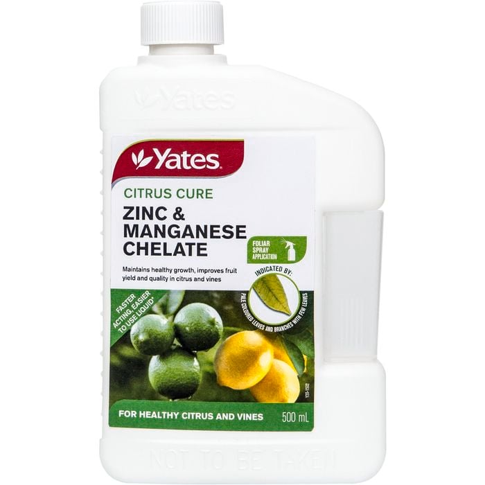 Yates 500ml Citrus Cure Zinc & Manganese Plant Health Pack