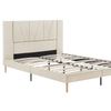 Jervis Linen Bed Frame Beige - Queen