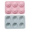 Catzon 2 Pcs Sun Face Ice Cube Trays Silicone Mold for Gummy Baking