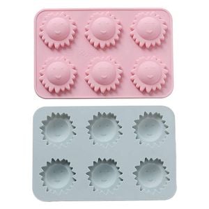 Catzon 2 Pcs Sun Face Ice Cube Trays Silicone Mold for Gummy Baking