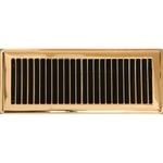 Accord 10 x 30cm Polished Brass Louvered Floor Register