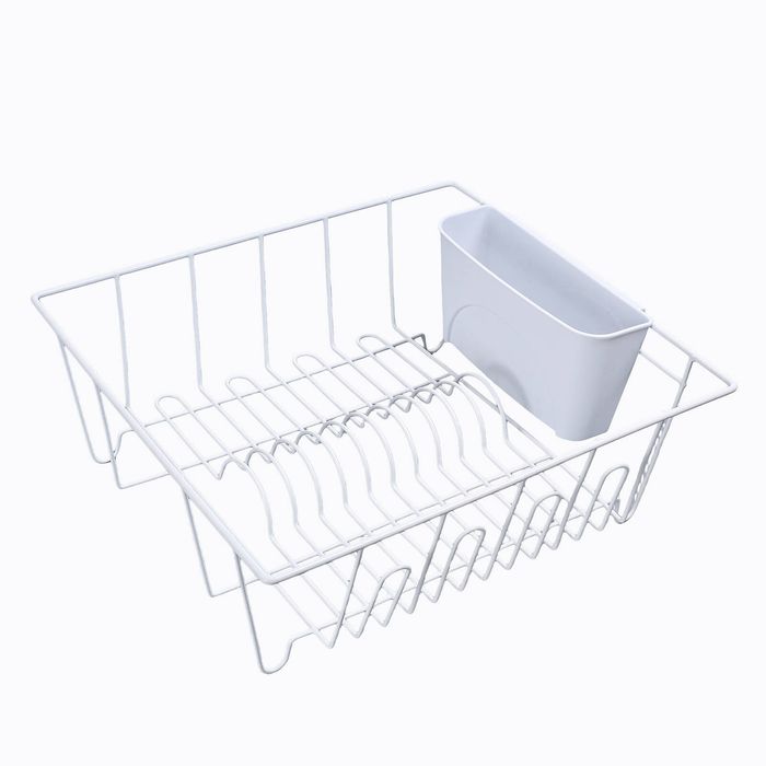 All Set Small Dish Rack With Cutlery Cup
