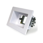 Repelec Recessed White Single Gang Wall Point