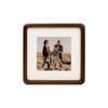 Veeart 4x4" Walnut Timber Picture Photo Frame Sinclair Series 108052