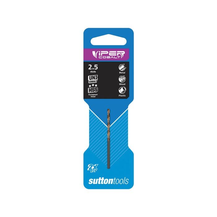 Sutton Tools 2.5mm Viper Cobalt Jobber Drill Bit