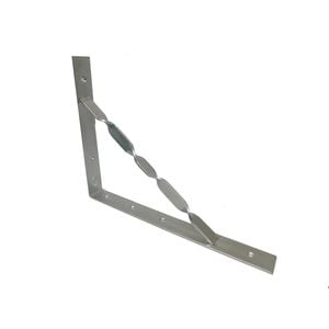 Carinya 250 x 200 x 30 x 3.5mm Galvanised Heavy Duty Stayed Twisted Bracket - Single