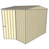 Build-a-Shed 2.3 x 2.3 x 2.3m Gable Single Hinged Side Door Shed - Cream