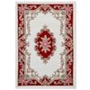 Traditional Handmade Wool Rug-Avolon-Ivory/Red-120X180cm