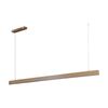 Lexi Lighting Maisie LED Pendant Light Small Wood Grain Matt Black 40W